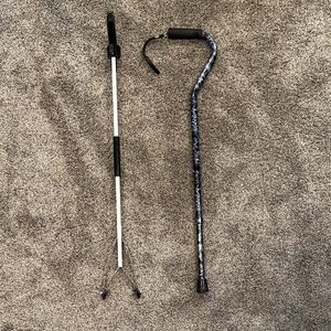Adjustable cane and gripper